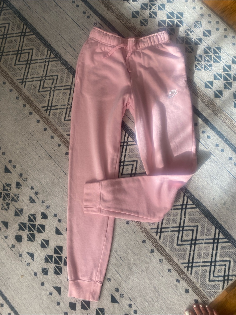 Nike Pink Logo Kids Jogger Sweatpants